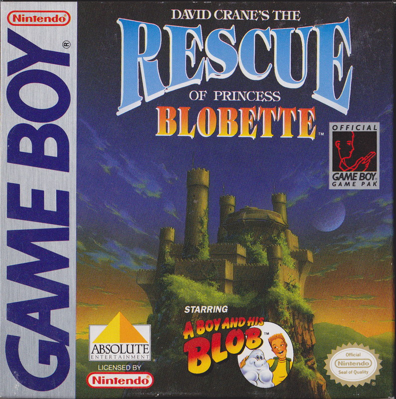Rescue of Princess Blobette box art for GameBoy